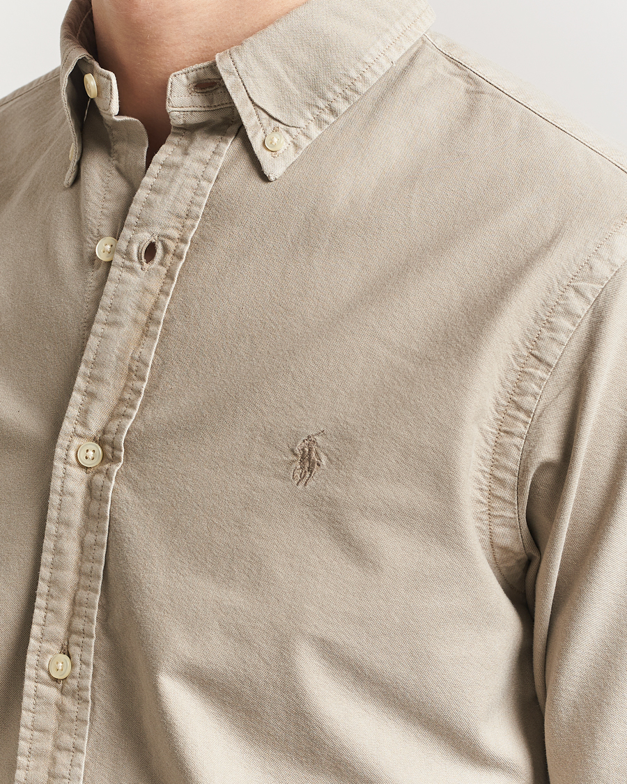 Mies | Kauluspaidat | Polo Ralph Lauren | Custom Fit Dyed Oxford Shirt Olive