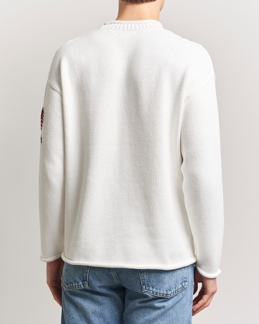 Mies | Puserot | Polo Ralph Lauren | Cotton Flag Sweater Deckwash White