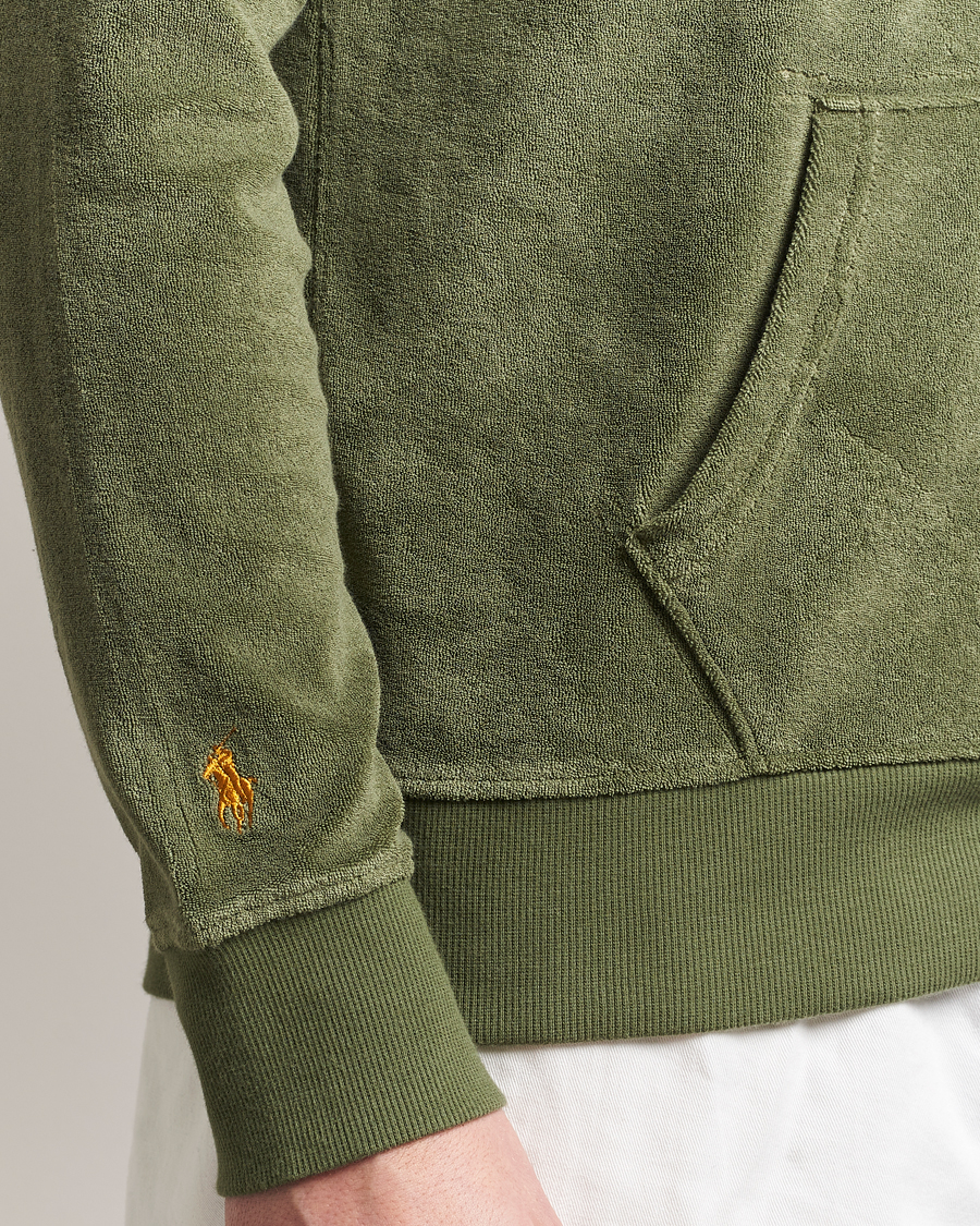Mies | Puserot | Polo Ralph Lauren | Cotton Terry Printed Hoodie Tree Green