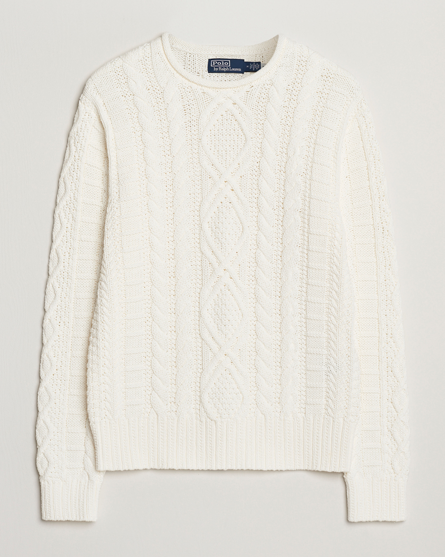 Mies | Puserot | Polo Ralph Lauren | Cotton Pullover Deckwash White