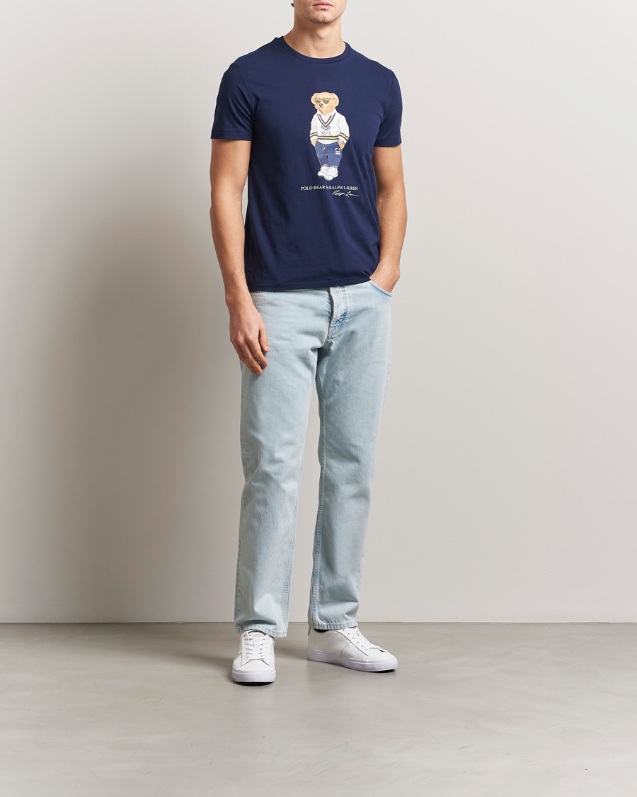Mies | T-paidat | Polo Ralph Lauren | Denim Bear Crew Neck T-Shirt Newport Navy