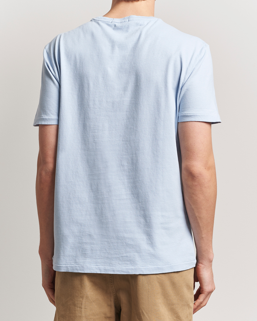 Mies | T-paidat | Polo Ralph Lauren | Cotton Linen T-Shirt Office Blue