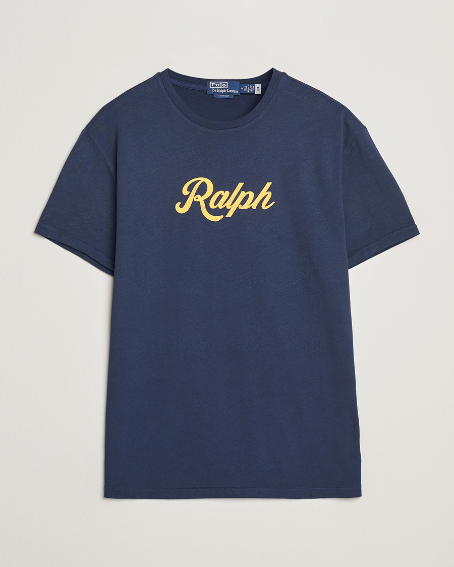 Mies | T-paidat | Polo Ralph Lauren | Printed Ralph T-Shirt Navy