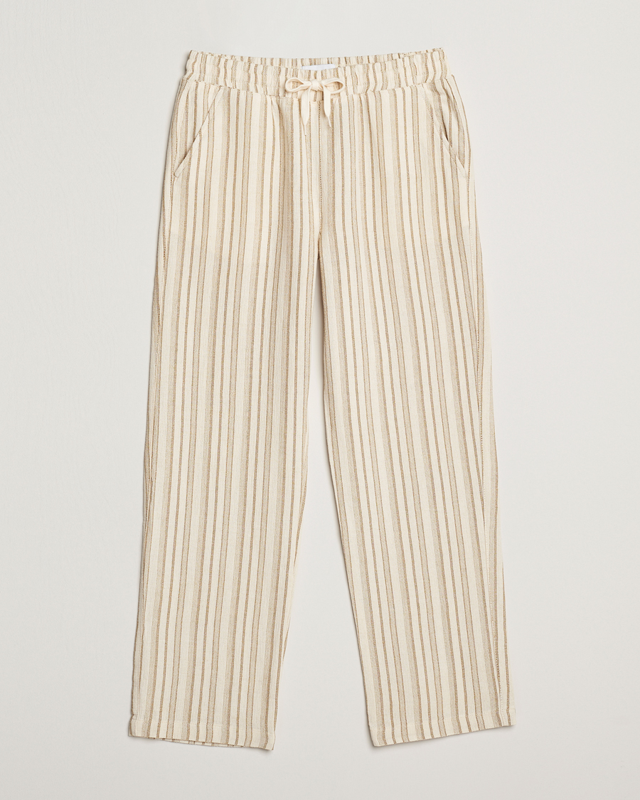 Mies | Housut | LES DEUX | Houston Stripe Cotton Pants Ivory