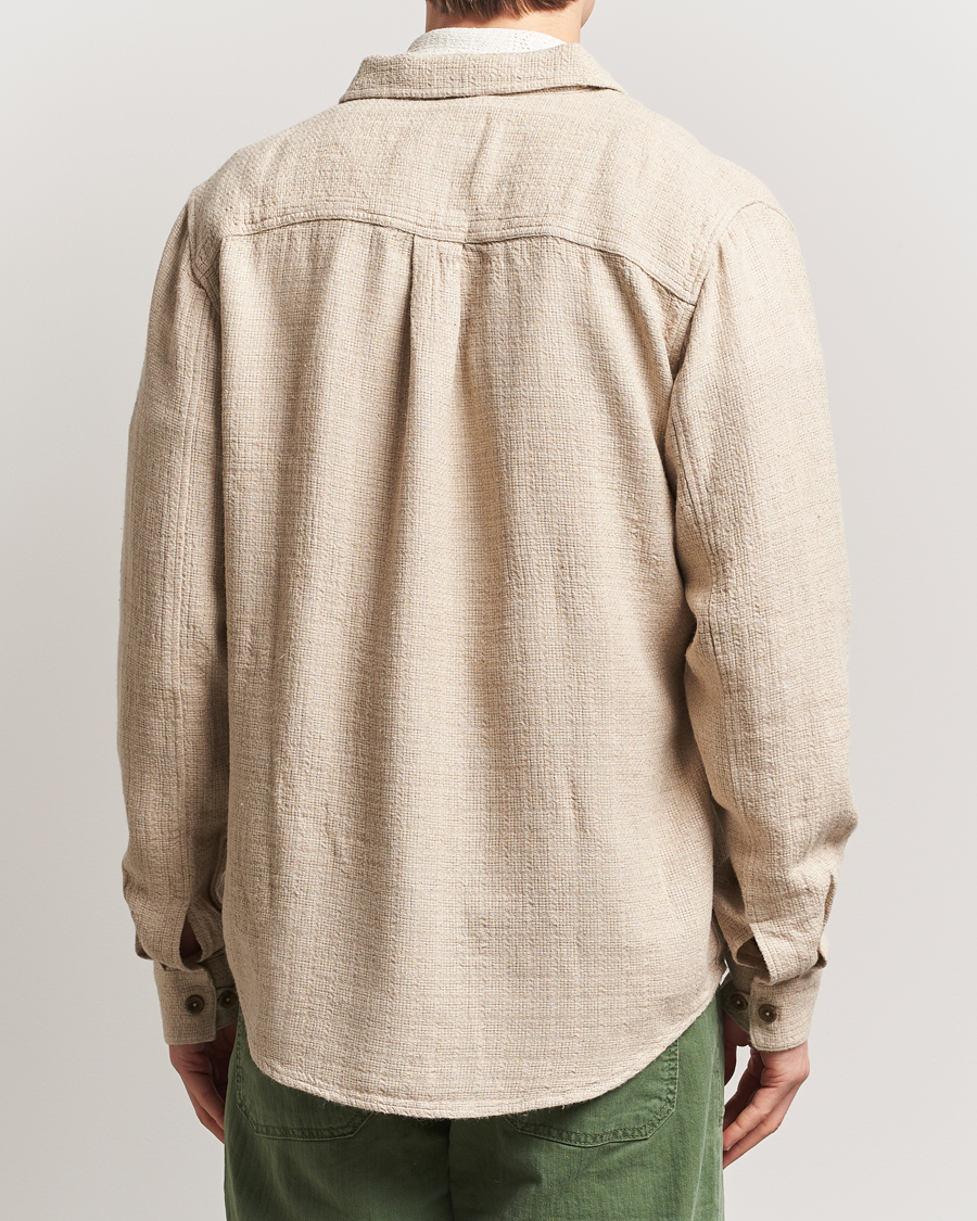 Mies | Kauluspaidat | LES DEUX | Hamilton Viscose/Linen Overshirt Light Sand