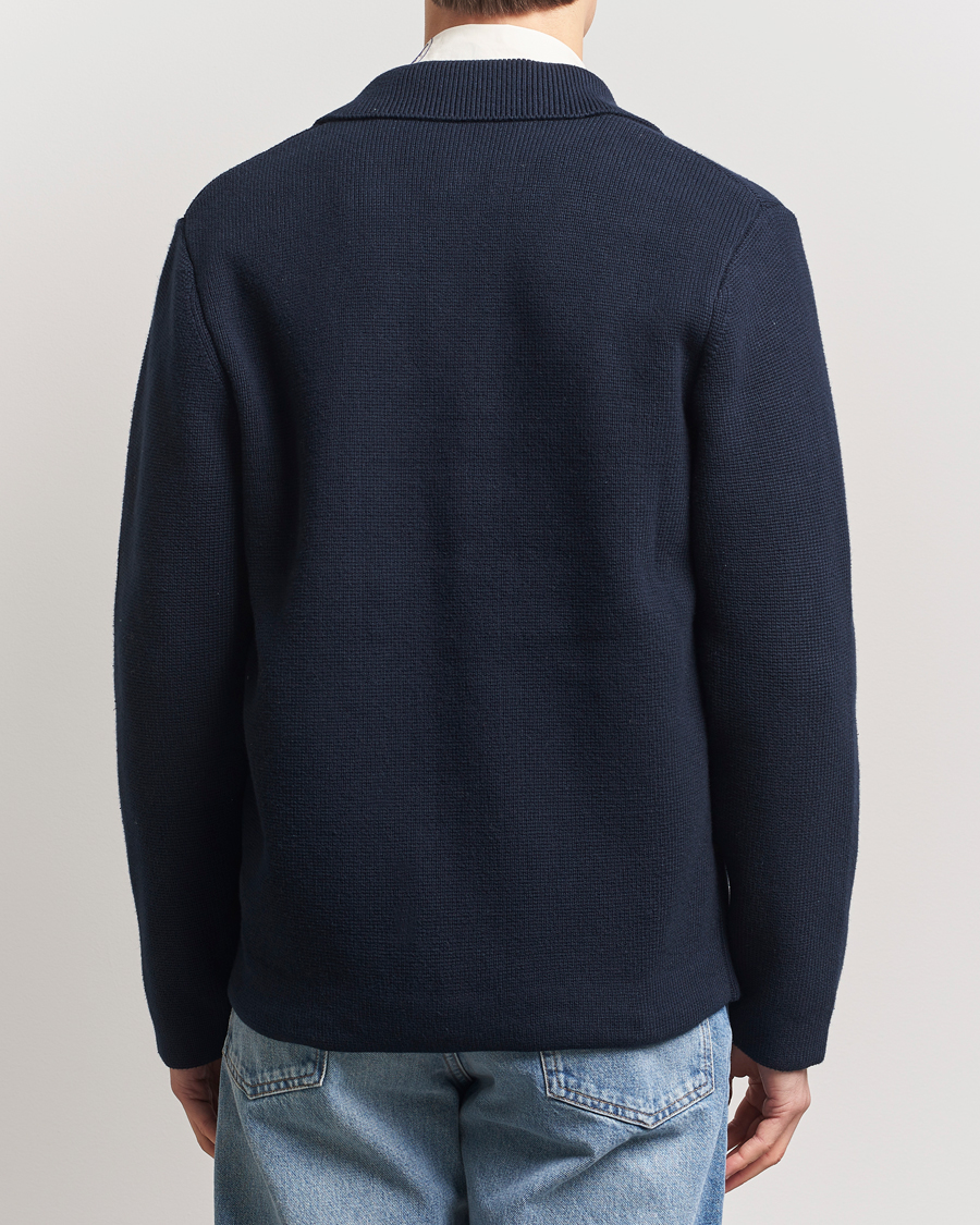 Mies | Puserot | LES DEUX | Fisher Cotton Milano Overshirt Navy