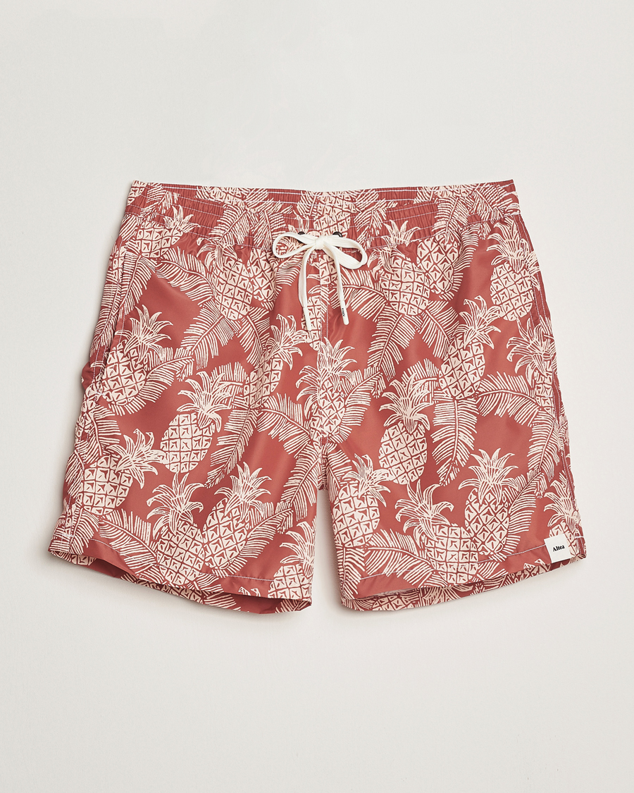 Mies | Uimahousut | Altea | Printed Swim Shorts Terracotta