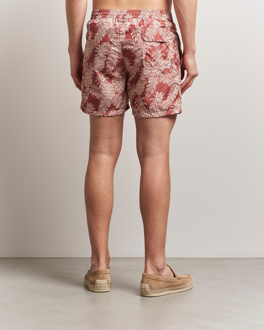 Mies | Uimahousut | Altea | Printed Swim Shorts Terracotta