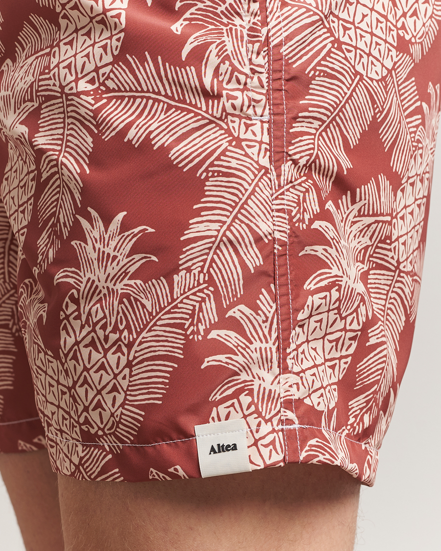 Mies | Uimahousut | Altea | Printed Swim Shorts Terracotta