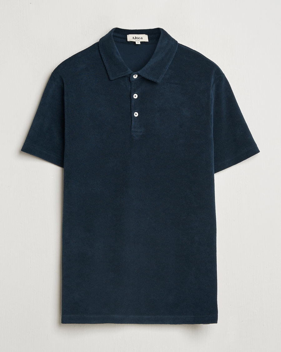 Mies | Pikeet | Altea | Terry Cotton Polo Navy