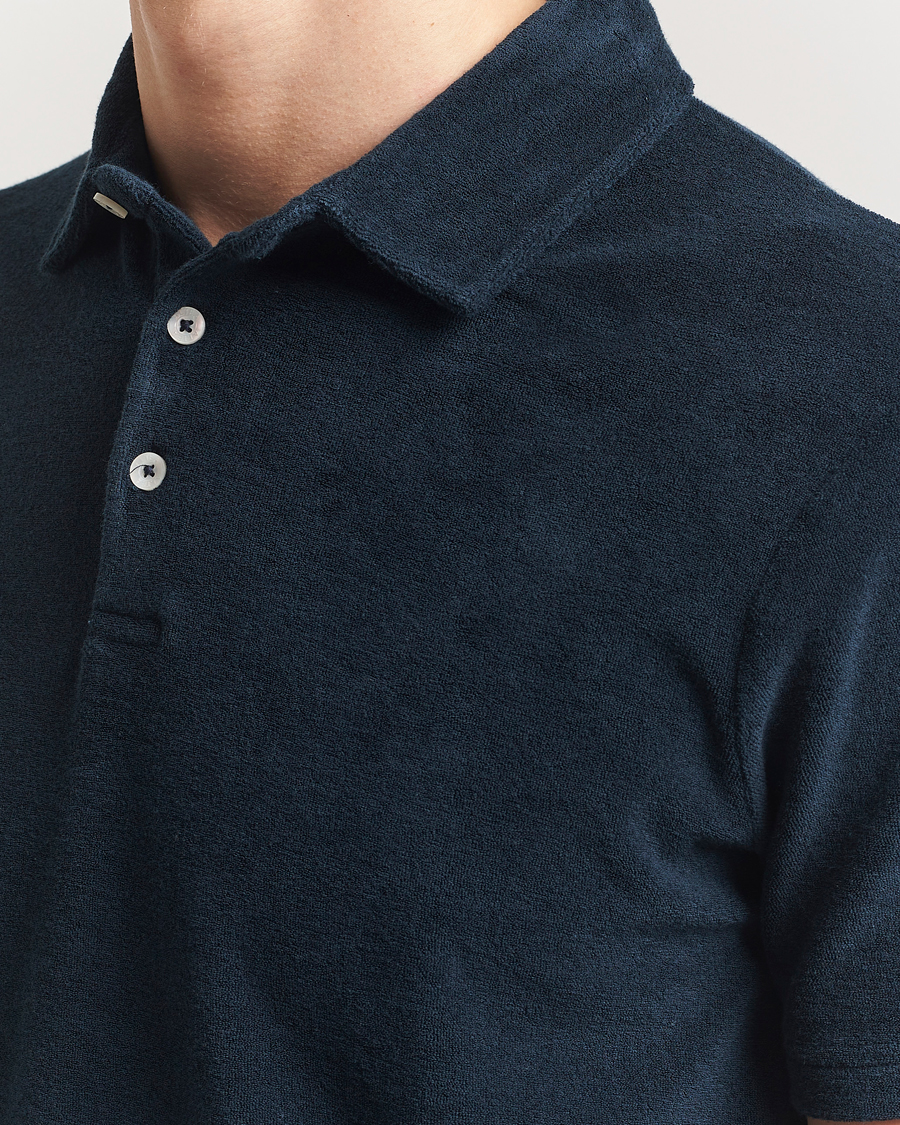 Mies | Pikeet | Altea | Terry Cotton Polo Navy