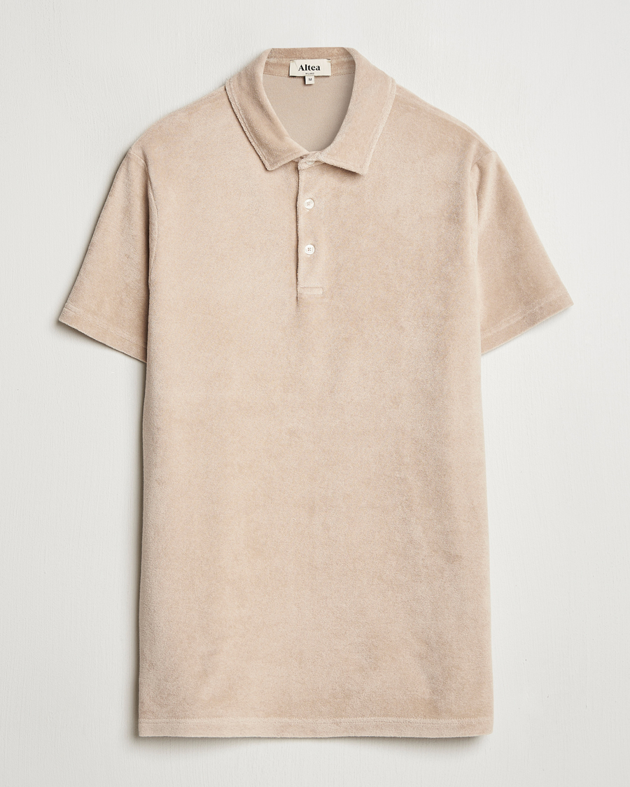Mies | Pikeet | Altea | Terry Cotton Polo Beige