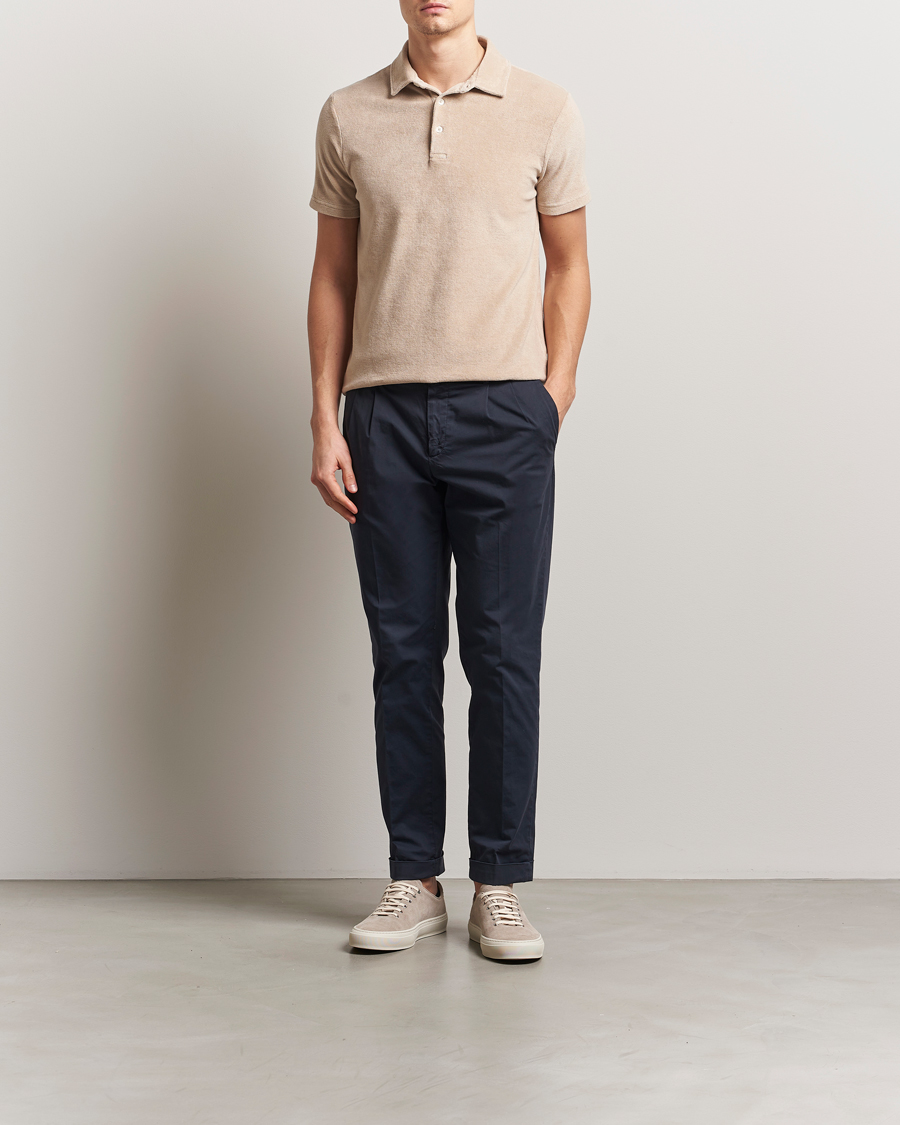 Mies | Pikeet | Altea | Terry Cotton Polo Beige