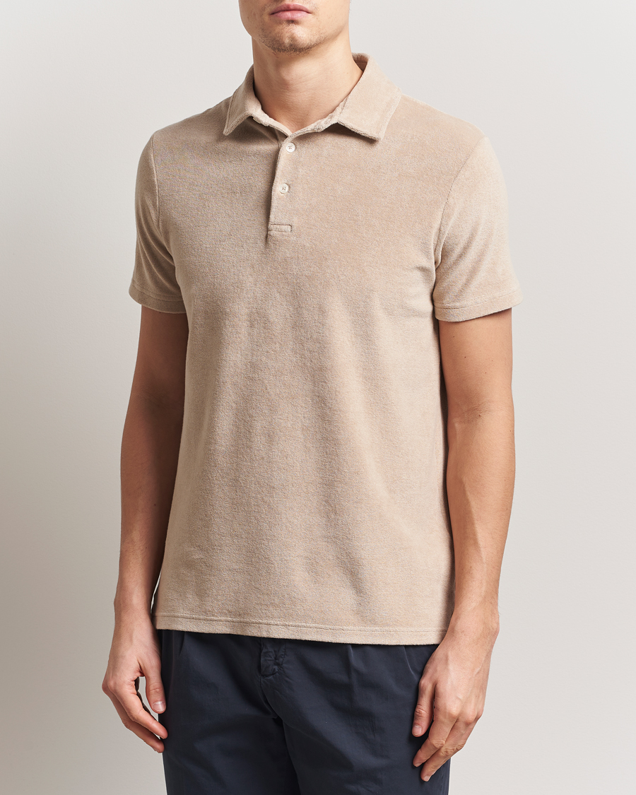 Mies | Pikeet | Altea | Terry Cotton Polo Beige