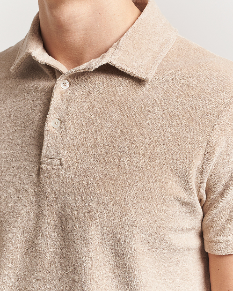 Mies | Pikeet | Altea | Terry Cotton Polo Beige