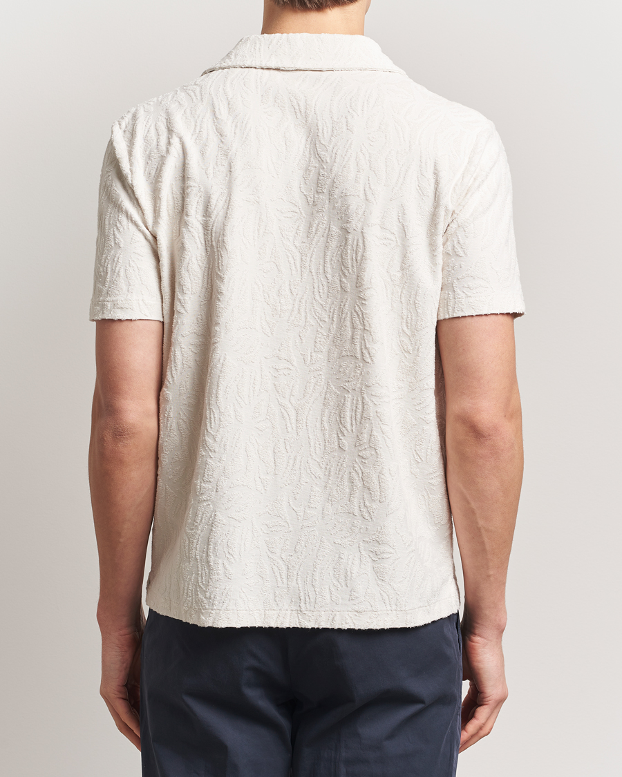 Mies | Pikeet | Altea | Terry Jacquard Cotton Polo Off White