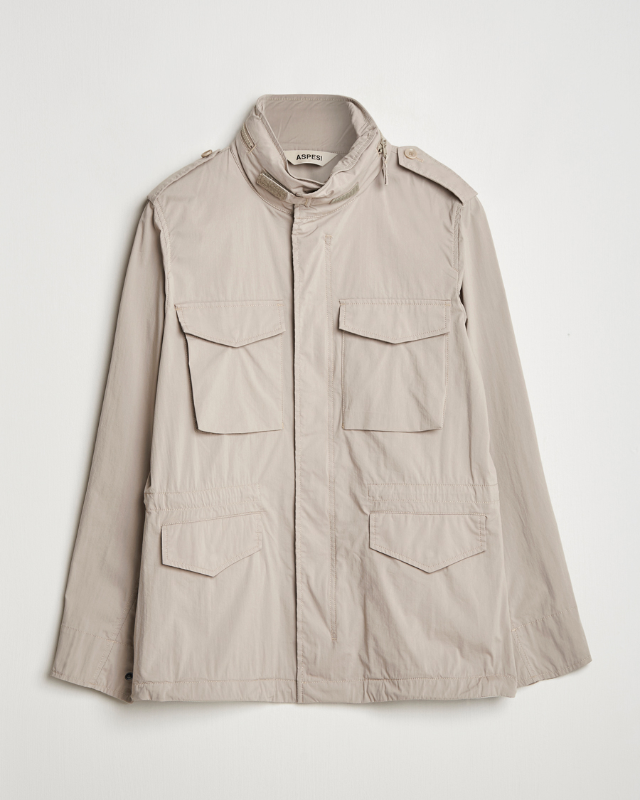 Mies | Takit | Aspesi | Lightweight Cotton Field Jacket Beige
