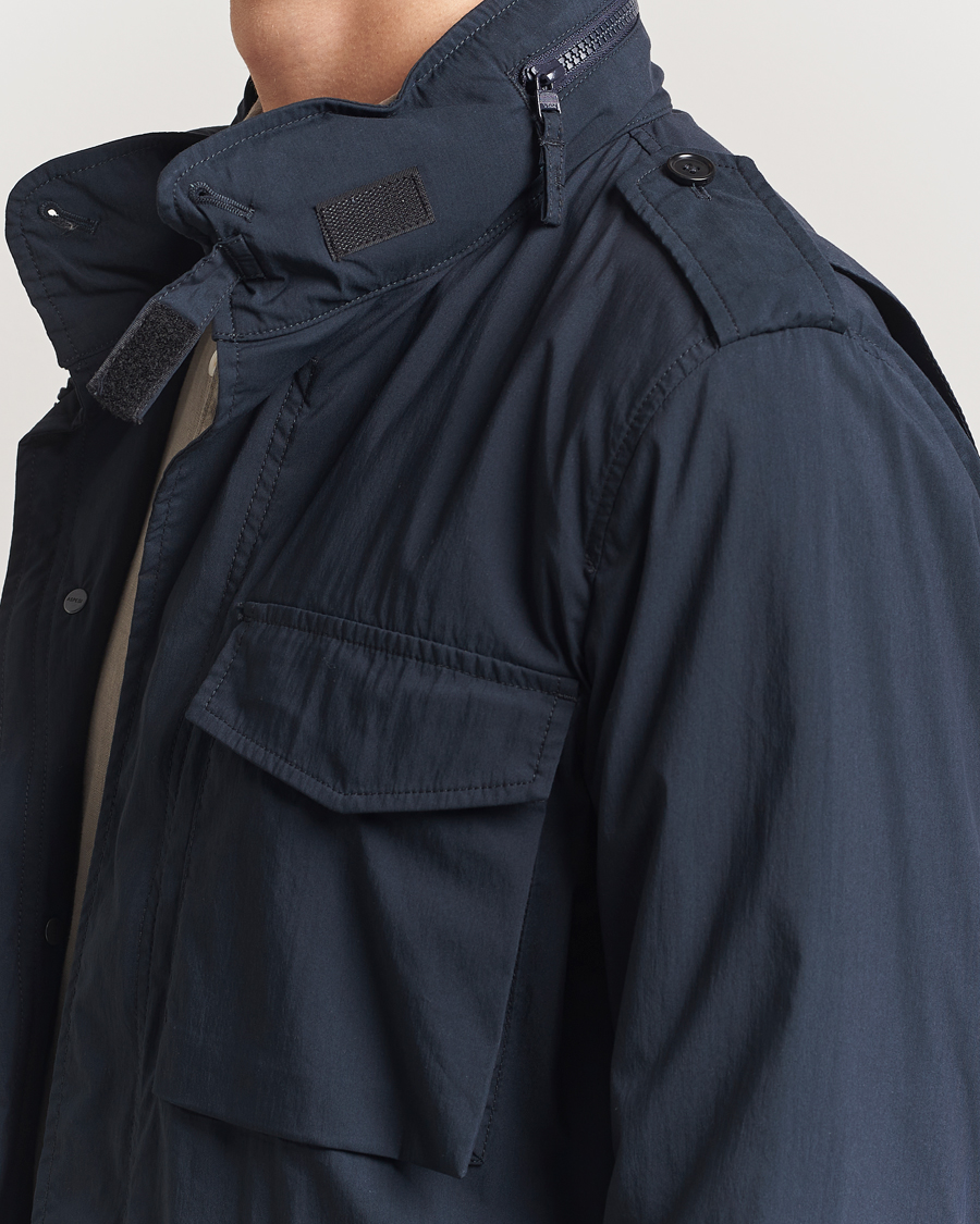 Mies | Takit | Aspesi | Lightweight Cotton Field Jacket Navy