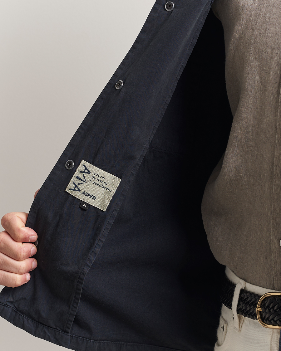Mies | Takit | Aspesi | Cotton Field Shirt Navy