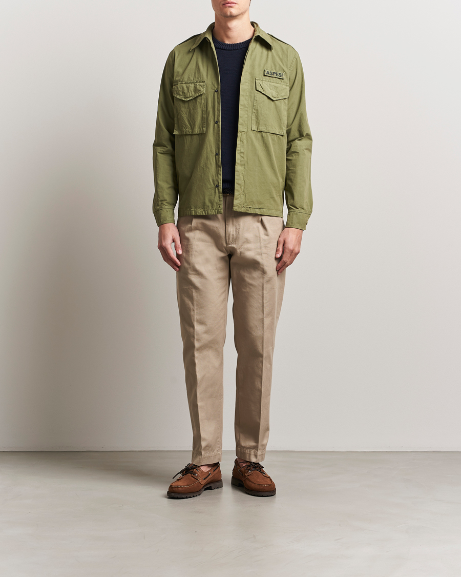 Mies | Takit | Aspesi | Cotton Field Shirt Military