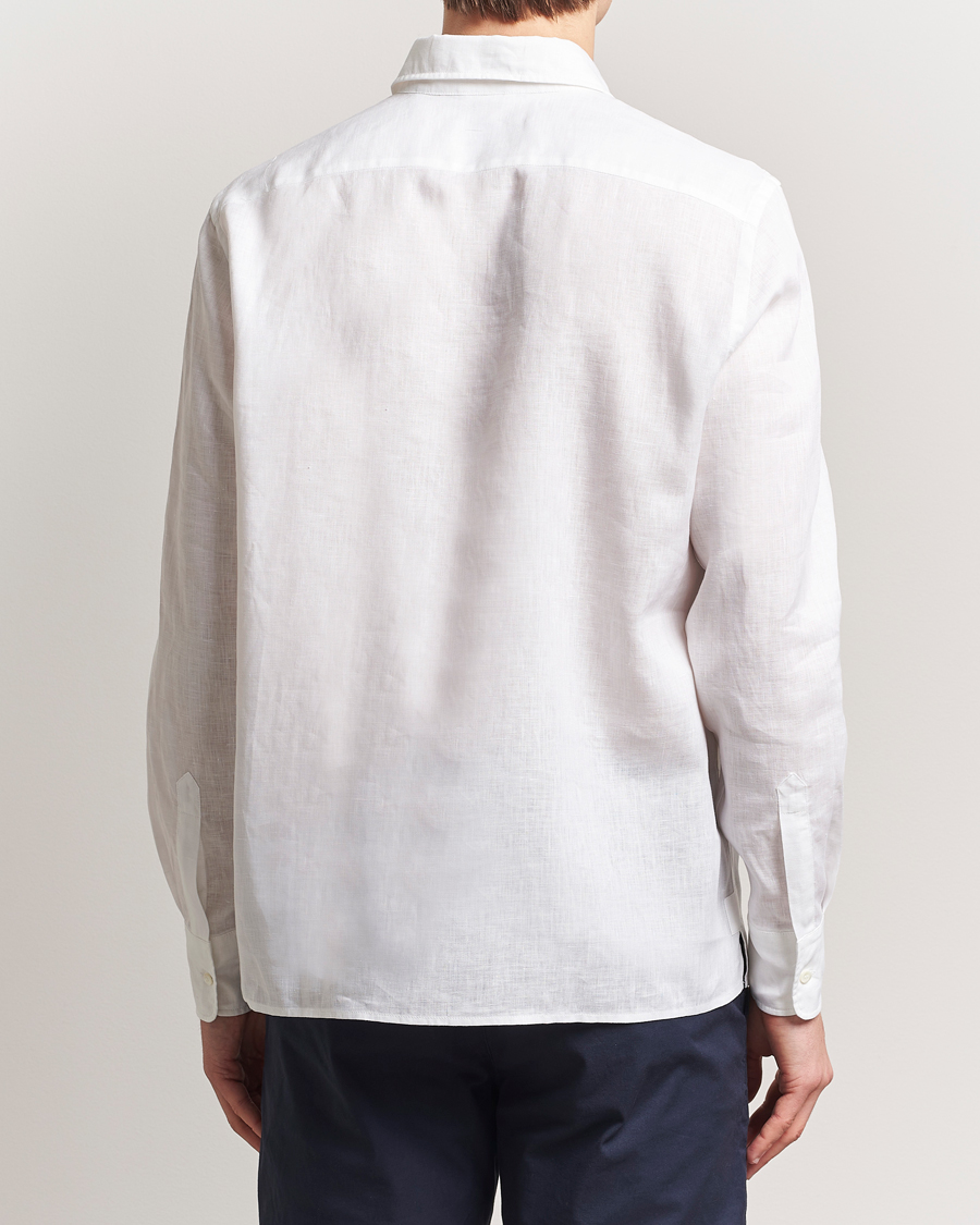 Mies | Kauluspaidat | Aspesi | Linen Popover Shirt White