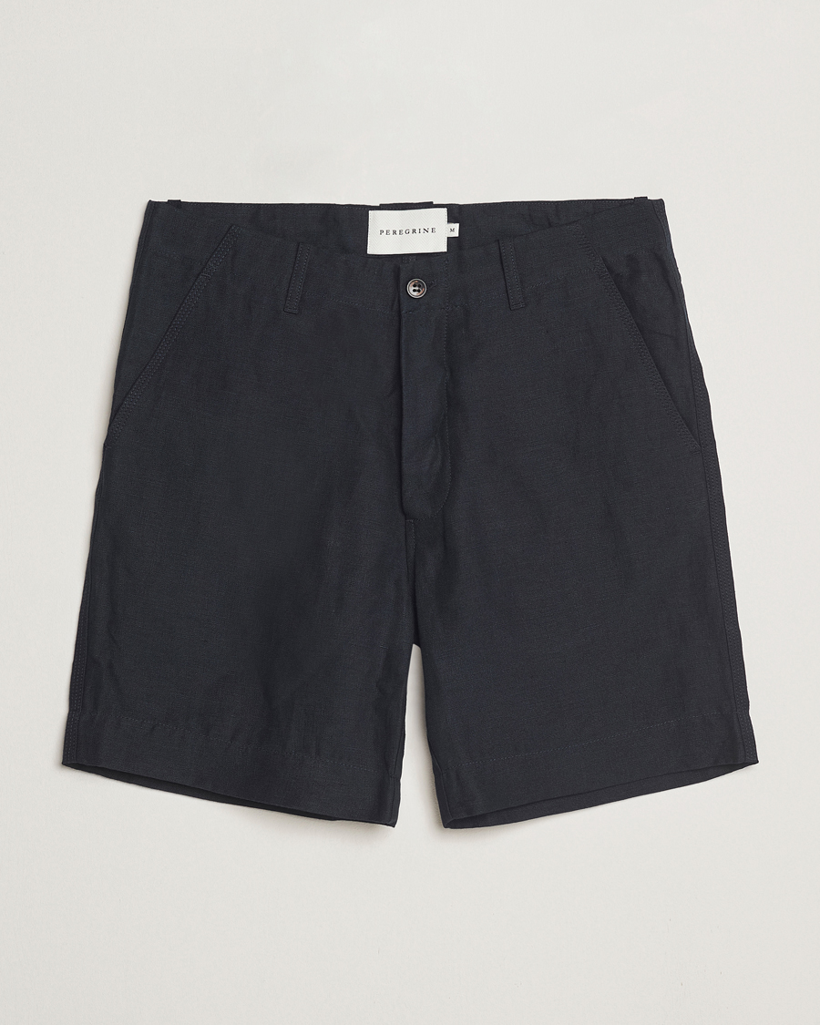 Mies | Shortsit | Peregrine | Grange Linen Shorts Navy
