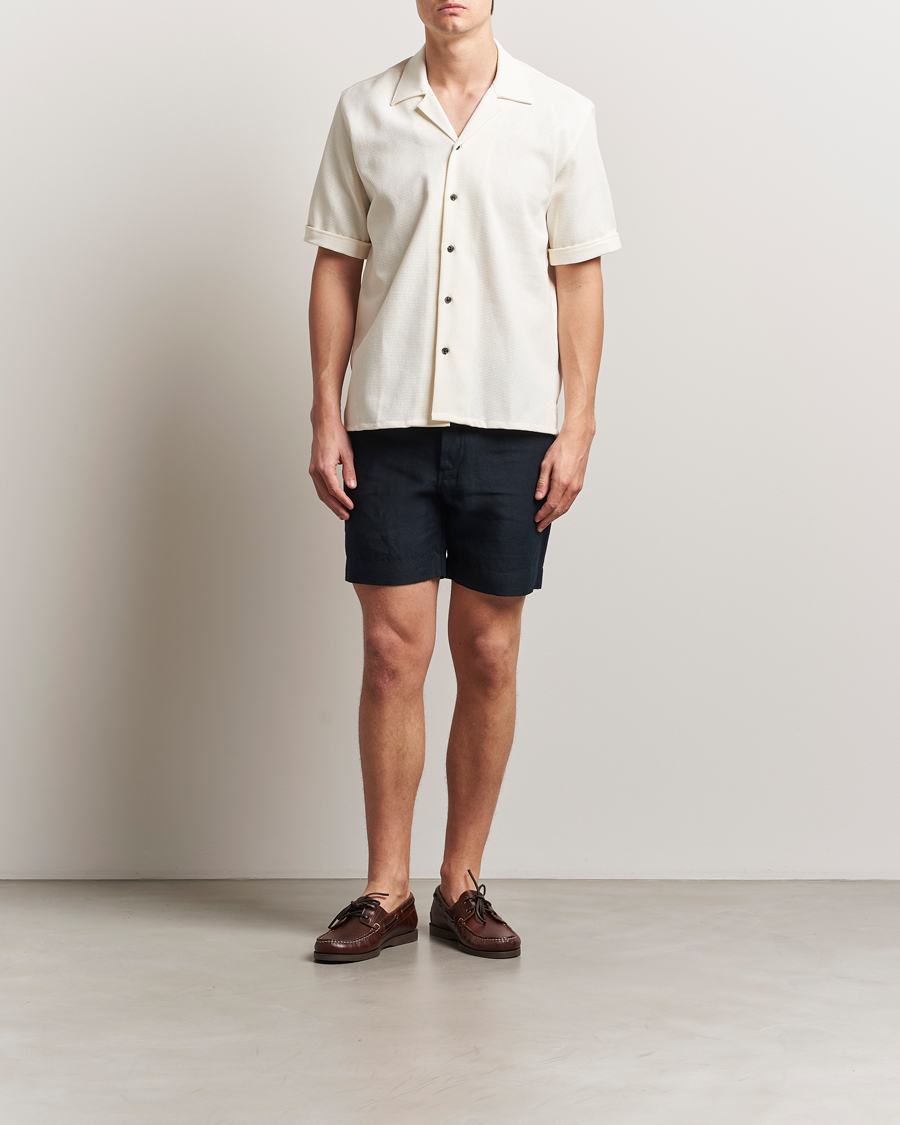 Mies | Shortsit | Peregrine | Grange Linen Shorts Navy