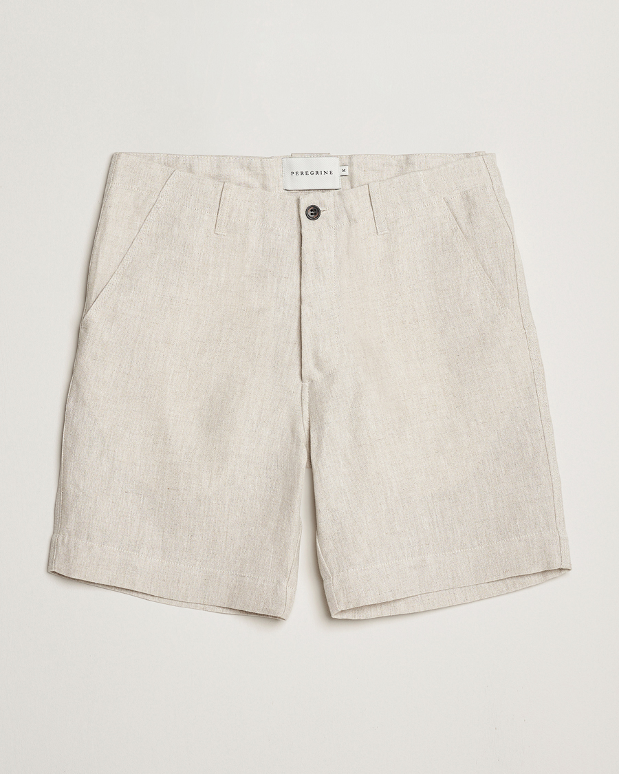Mies | Shortsit | Peregrine | Grange Linen Shorts Natural