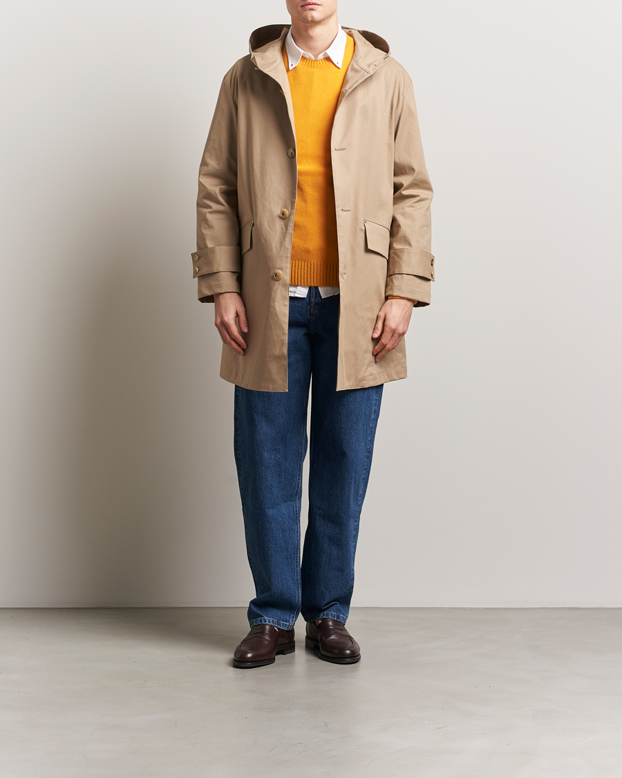 Mies | Takit | Mackintosh | Humbie GTS Hooded Car Coat Fawn