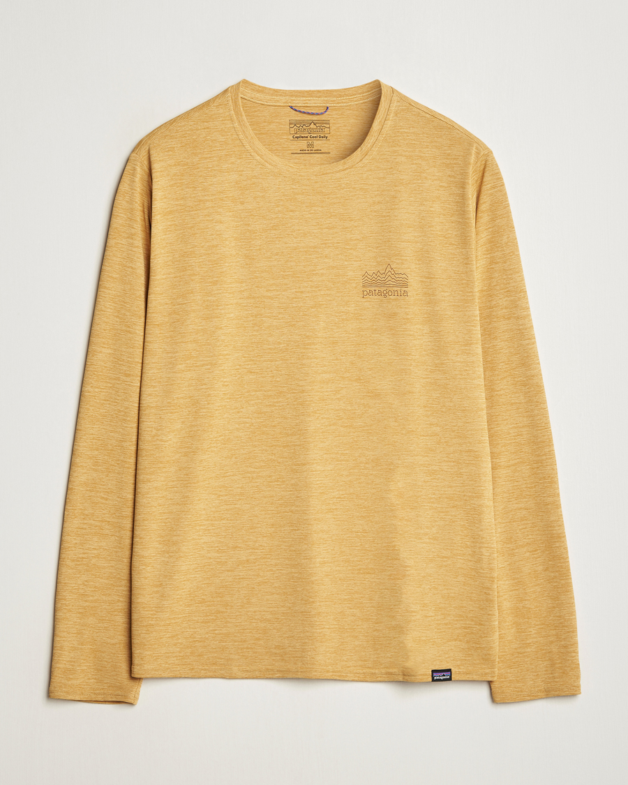 Mies | T-paidat | Patagonia | Cap Cool Daily Graphic LS T-Shirt Beeswax