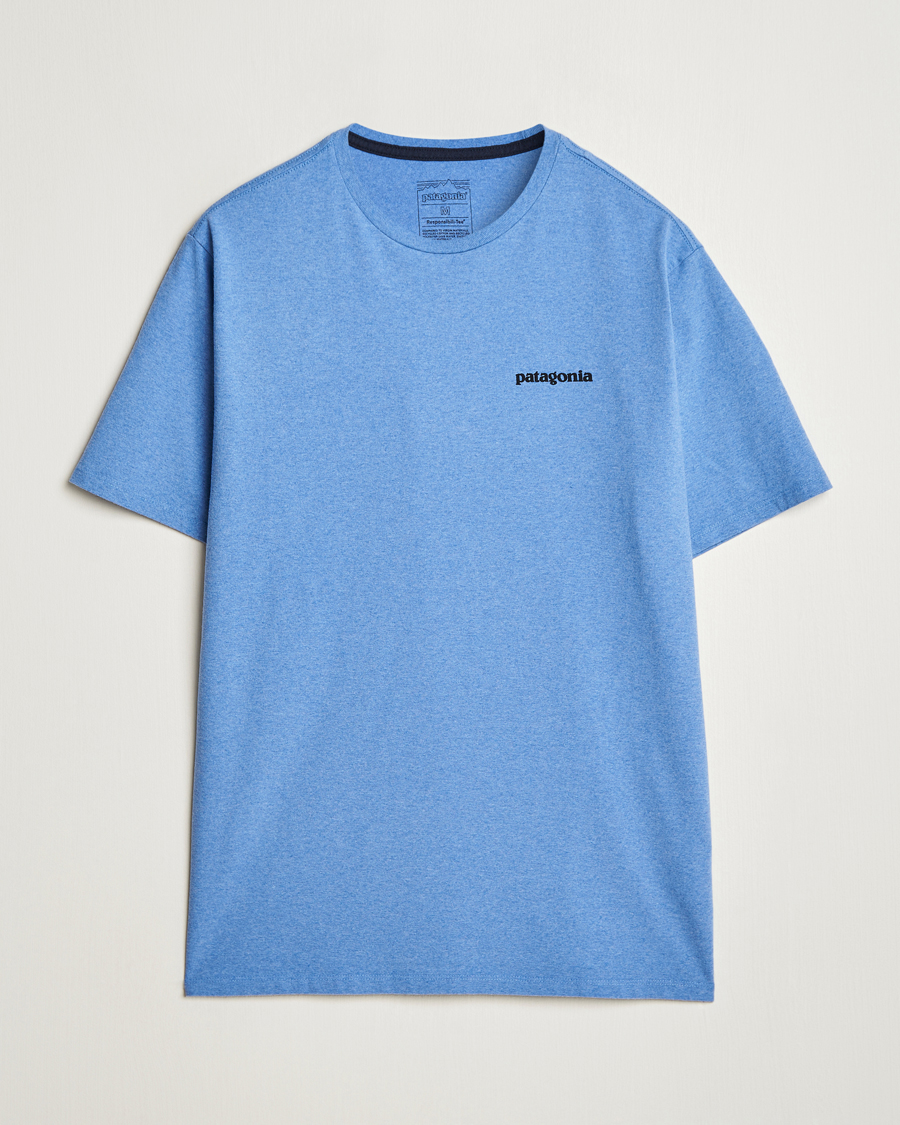 Mies | T-paidat | Patagonia | P-6 Logo T-Shirt Abudant Blue