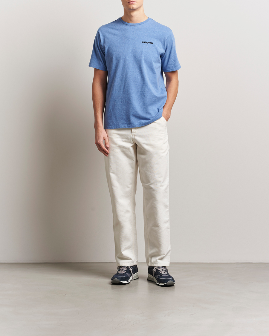 Mies | T-paidat | Patagonia | P-6 Logo T-Shirt Abudant Blue