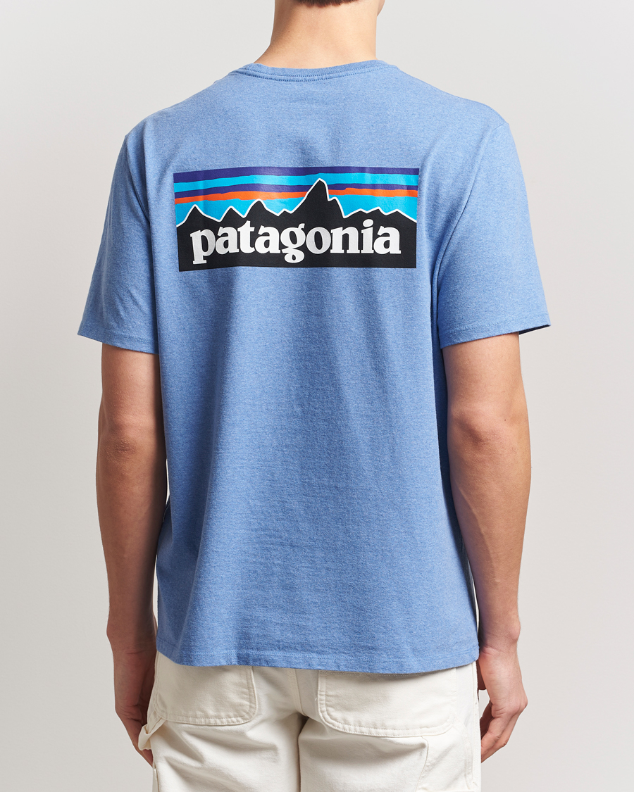 Mies | T-paidat | Patagonia | P-6 Logo T-Shirt Abudant Blue