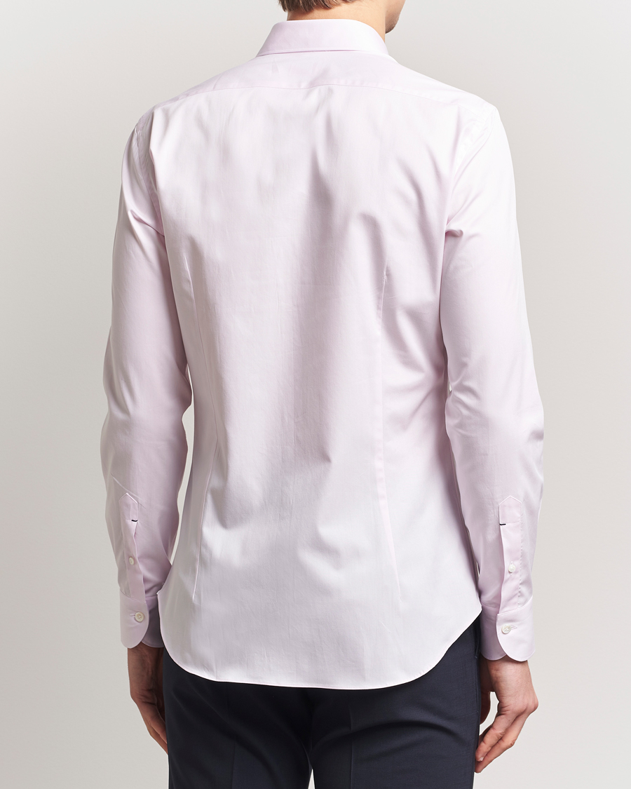 Mies | Kauluspaidat | Mazzarelli | Soft Cotton Cut Away Shirt Rosa
