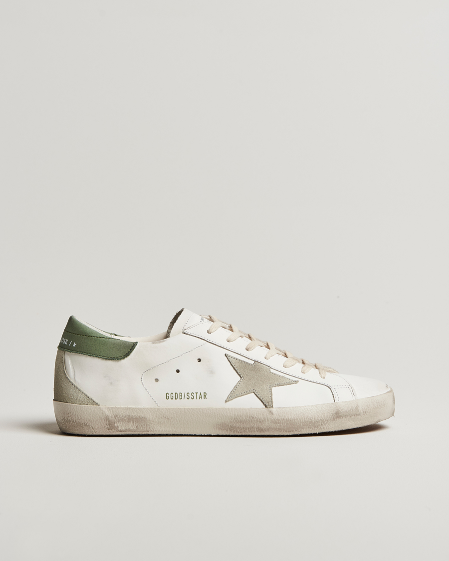 Mies | Golden Goose Super-Star Sneakers White/Green | Golden Goose | Super-Star Sneakers White/Green