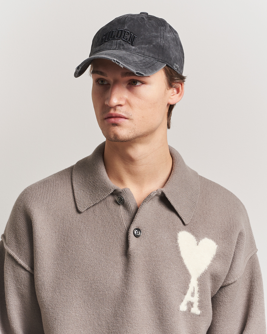Mies | Golden Goose Cotton Twill Baseball Cap Anthracite | Golden Goose | Cotton Twill Baseball Cap Anthracite