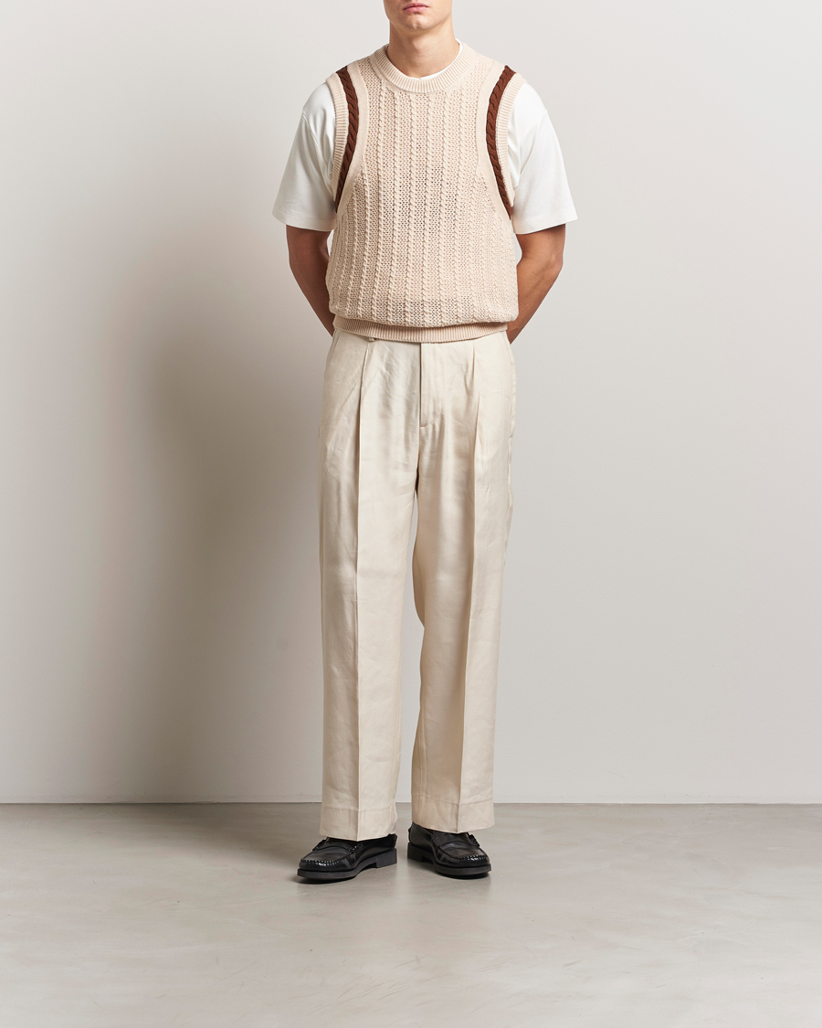 Mies | Puserot | Drôle de Monsieur | Knitted Vest Cream