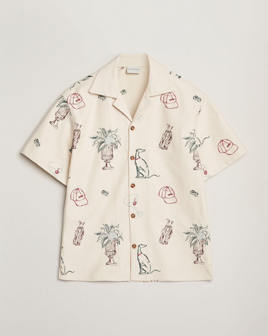 Mies | Kauluspaidat | Drôle de Monsieur | Embroidered Country Club Shirt Ecru