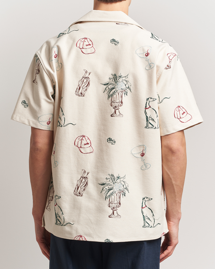 Mies | Kauluspaidat | Drôle de Monsieur | Embroidered Country Club Shirt Ecru