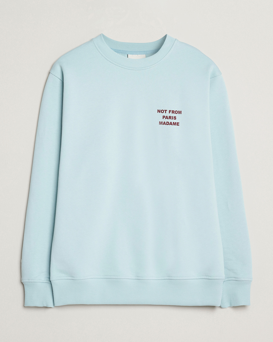 Mies | Puserot | Drôle de Monsieur | Slogan Sweatshirt Light Blue