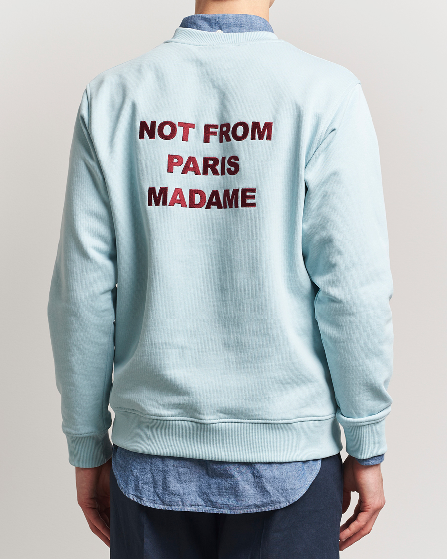 Mies | Puserot | Drôle de Monsieur | Slogan Sweatshirt Light Blue
