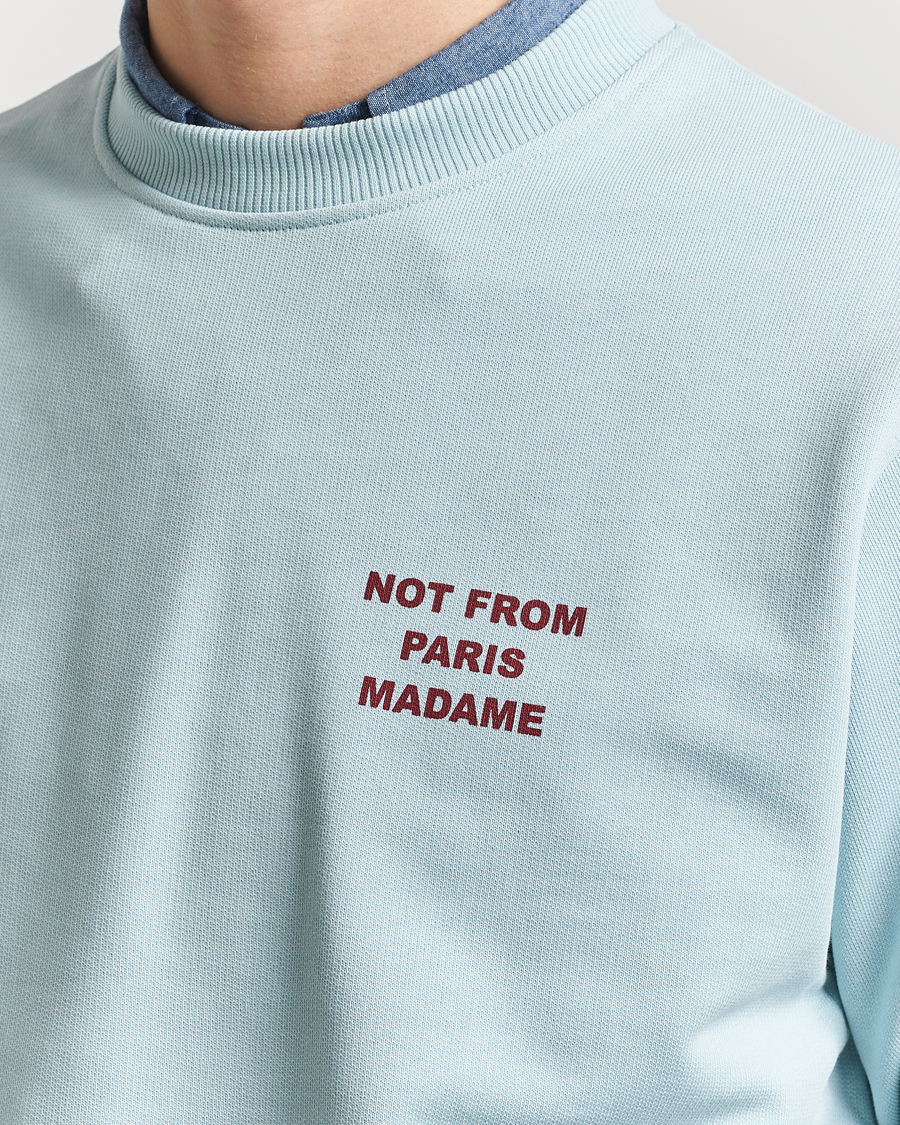 Mies | Puserot | Drôle de Monsieur | Slogan Sweatshirt Light Blue