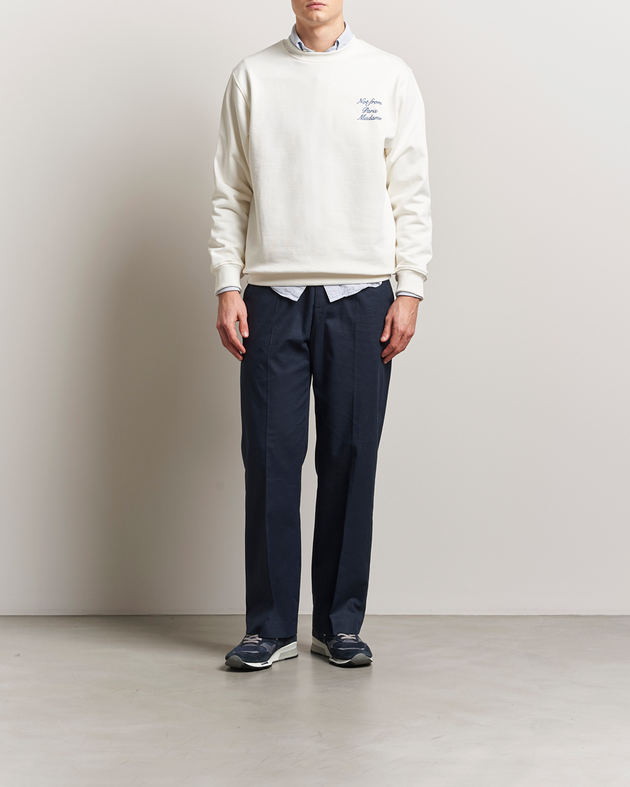 Mies | Puserot | Drôle de Monsieur | Slogan Sweatshirt Off White
