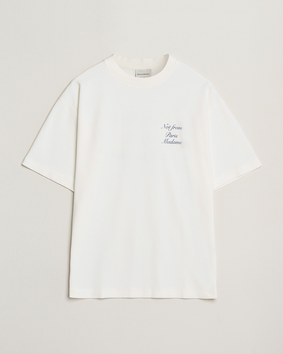 Mies | T-paidat | Drôle de Monsieur | Slogan Cursive T-Shirt Off White