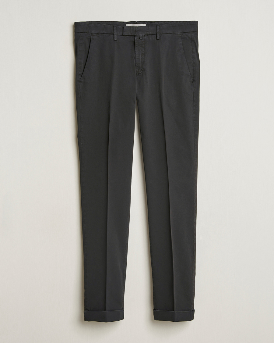 Mies | Housut | Briglia 1949 | Slim Fit Cotton Chinos Black