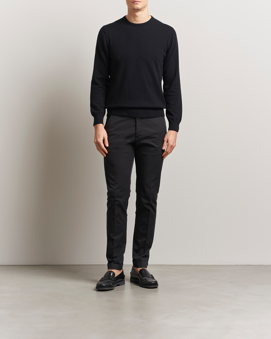 Mies | Housut | Briglia 1949 | Slim Fit Cotton Chinos Black