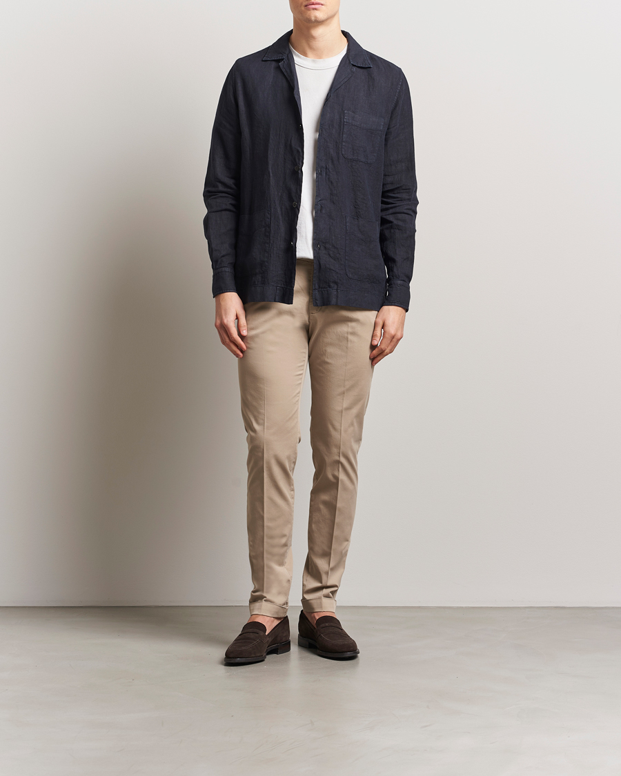 Mies | Housut | Briglia 1949 | Slim Fit Cotton Chinos Taupe
