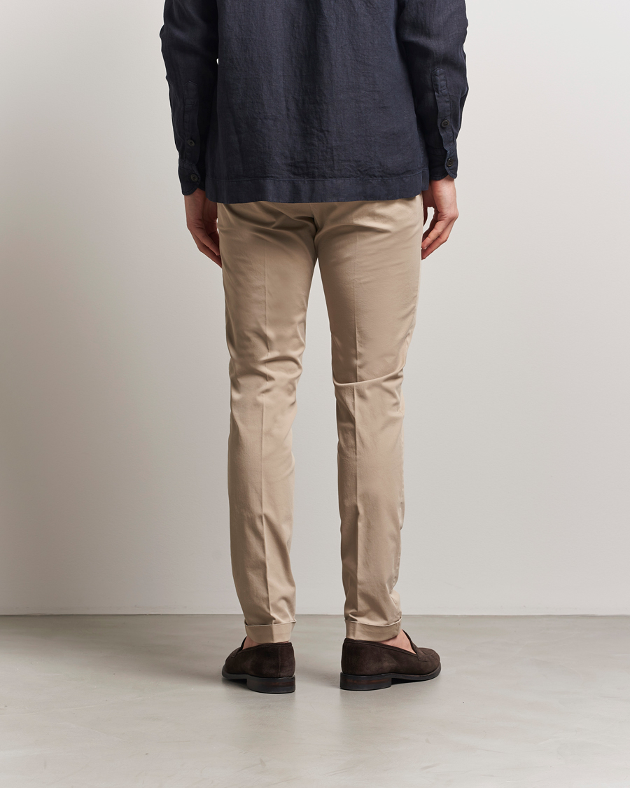 Mies | Housut | Briglia 1949 | Slim Fit Cotton Chinos Taupe