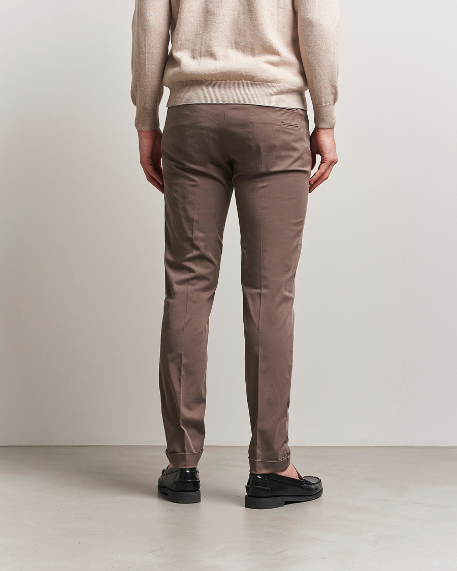 Mies | Housut | Briglia 1949 | Slim Fit Cotton Chinos Brown