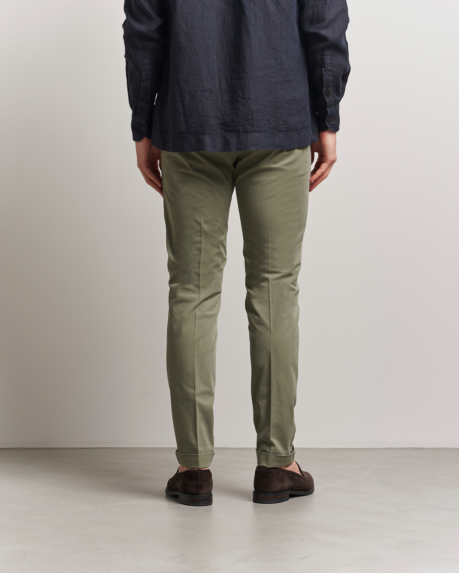 Mies | Housut | Briglia 1949 | Slim Fit Cotton Chinos Olive